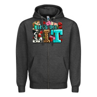 Charcoal Heather valentines day lets get lit Zipper Hoodie - AdoDesignShop