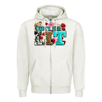 Oatmeal Heather valentines day lets get lit Zipper Hoodie - AdoDesignShop