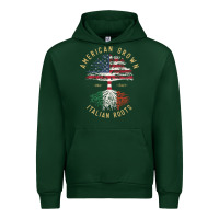 Forest Green american grown italian roots italy flag vintage tree Urban Hoodie - linhVisuals