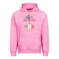 Fuchsia Pink american grown italian roots italy flag vintage tree Urban Hoodie - linhVisuals