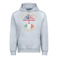 Heather Grey american grown italian roots italy flag vintage tree Urban Hoodie - linhVisuals