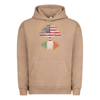 Pigment Burro american grown italian roots italy flag vintage tree Urban Hoodie - linhVisuals