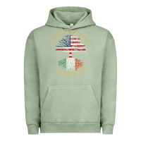 Pigment Oil Green american grown italian roots italy flag vintage tree Urban Hoodie - linhVisuals