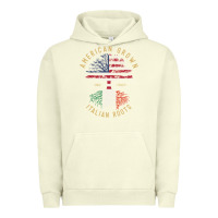 Pigment Pistachio american grown italian roots italy flag vintage tree Urban Hoodie - linhVisuals