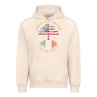 Sandshell american grown italian roots italy flag vintage tree Urban Hoodie - linhVisuals