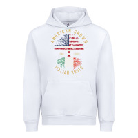 White american grown italian roots italy flag vintage tree Urban Hoodie - linhVisuals