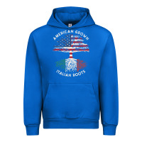 American Grown Italian Roots Usa Italy Flag Tree Urban Hoodie | Teevron