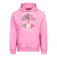 Fuchsia Pink american grown italian roots usa italy flag tree Urban Hoodie - linhVisuals