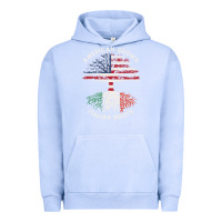 Pigment Grape Ice american grown italian roots usa italy flag tree Urban Hoodie - linhVisuals