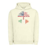 Pigment Pistachio american grown italian roots usa italy flag tree Urban Hoodie - linhVisuals