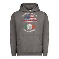 Pigment Tornado american grown italian roots usa italy flag tree Urban Hoodie - linhVisuals