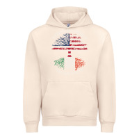 Sandshell american grown italian roots usa italy flag tree Urban Hoodie - linhVisuals