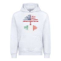White american grown italian roots usa italy flag tree Urban Hoodie - linhVisuals
