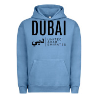 Pigment Pebble Blue dubai united arab emirates Urban Hoodie - linhVisuals