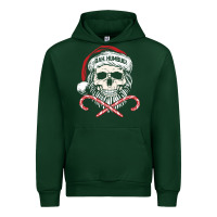 Forest Green bah humbug skull santa hat christmas funny quote Urban Hoodie - linhVisuals