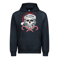 Navy bah humbug skull santa hat christmas funny quote Urban Hoodie - linhVisuals