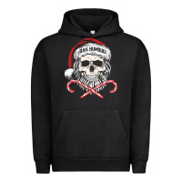 Pigment Black bah humbug skull santa hat christmas funny quote Urban Hoodie - linhVisuals