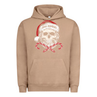 Pigment Burro bah humbug skull santa hat christmas funny quote Urban Hoodie - linhVisuals