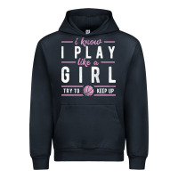 Navy basketball gifts for girls i know i play like a girl try to keep up in Urban Hoodie - linhVisuals