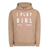 Pigment Burro basketball gifts for girls i know i play like a girl try to keep up in Urban Hoodie - linhVisuals