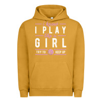 Pigment Peanut Butter basketball gifts for girls i know i play like a girl try to keep up in Urban Hoodie - linhVisuals