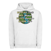 Pigment Lunar Rock birthplace earth race human politics freedom religion love equality al Urban Hoodie - linhVisuals