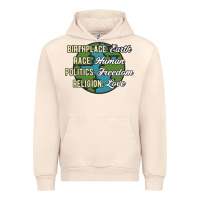 Sandshell birthplace earth race human politics freedom religion love equality al Urban Hoodie - linhVisuals