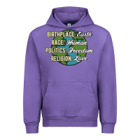 Tulip birthplace earth race human politics freedom religion love equality al Urban Hoodie - linhVisuals