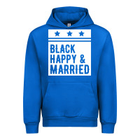 Cobalt black happy & married funny wedding gifts Urban Hoodie - linhVisuals