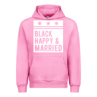 Fuchsia Pink black happy & married funny wedding gifts Urban Hoodie - linhVisuals