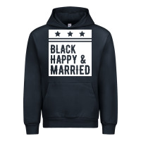 Navy black happy & married funny wedding gifts Urban Hoodie - linhVisuals