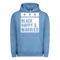 Pigment Pebble Blue black happy & married funny wedding gifts Urban Hoodie - linhVisuals