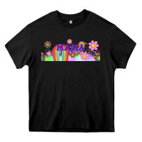 Black boho retro floral mama Heavy Core Tee - TumblerDesignByShophia