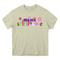 Mossy boho retro floral mama Heavy Core Tee - TumblerDesignByShophia