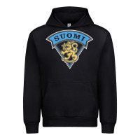 Black faded style suomi finland lion design Urban Hoodie - linhVisuals
