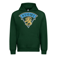 Forest Green faded style suomi finland lion design Urban Hoodie - linhVisuals