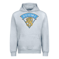 Heather Grey faded style suomi finland lion design Urban Hoodie - linhVisuals