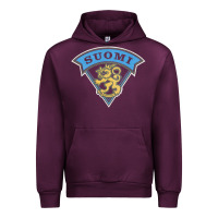 Mauve Wine faded style suomi finland lion design Urban Hoodie - linhVisuals