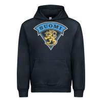 Navy faded style suomi finland lion design Urban Hoodie - linhVisuals
