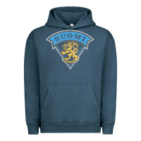 Pigment Midnight Navy faded style suomi finland lion design Urban Hoodie - linhVisuals