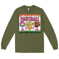 Army Green football sister tumbler Long Sleeve Tee - BundleAndBundleShop