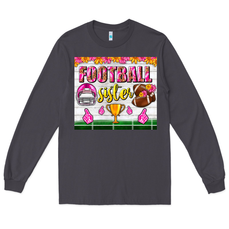 Football Sister Tumbler Long Sleeve Tee by BundleAndBundleShop | Teevron