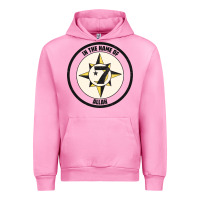 Fuchsia Pink five percent nation of islam vintage look design Urban Hoodie - linhVisuals