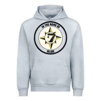 Heather Grey five percent nation of islam vintage look design Urban Hoodie - linhVisuals