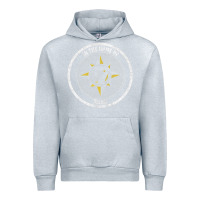 Heather Grey five percent nation of islam vintage look design Urban Hoodie - linhVisuals