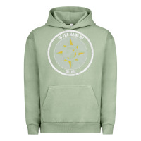 Pigment Oil Green five percent nation of islam vintage look design Urban Hoodie - linhVisuals