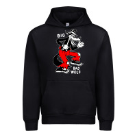 Black big bad wolf Urban Hoodie - linhVisuals