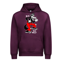 Mauve Wine big bad wolf Urban Hoodie - linhVisuals