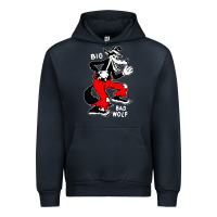Navy big bad wolf Urban Hoodie - linhVisuals