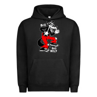 Pigment Black big bad wolf Urban Hoodie - linhVisuals